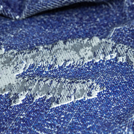 Flip Sequin Spandex Denim Print