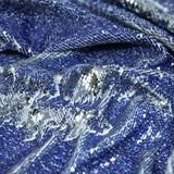 Flip Sequin Spandex Denim Print