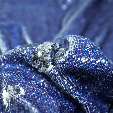 Flip Sequin Spandex Denim Print