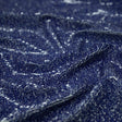 Denim Printed Flip Sequin On Spandex Fabric - Blue Denim Print, 58/60" Cut Width, 55/56" Usable Width (1 Yard)