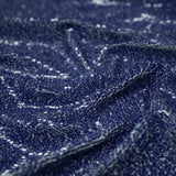 Denim Printed Flip Sequin On Spandex Fabric - Blue Denim Print, 58/60" Cut Width, 55/56" Usable Width (1 Yard)