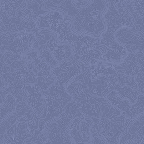 Cotton Print Denim Topography Map Fabric 44/45"