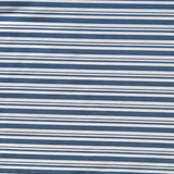 Swim Knit Light Denim and White Stripe 4-Way Stretch