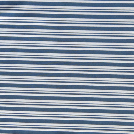 Swim Knit Light Denim and White Stripe 4-Way Stretch