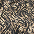 Desert Zebra Nylon Spandex Fabric - Foil Printed Zebra Pattern, 56" Width (1 Yard)