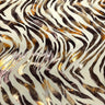 Foil Printed Spandex Zebra Fabric