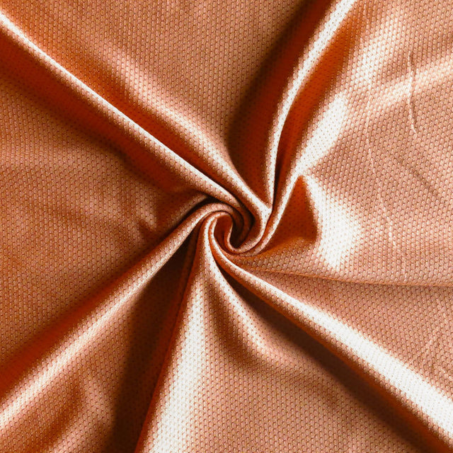 Athletic Dri-Fit Stretch Mini Mesh Fabric Desert Orange
