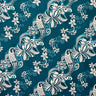 Diagonal Hibiscus Plumeria Sea Turtle Swirl Design Peachskin Fabric - Gray, Teal, Yellow, Orange, Red, Green, Purple, Royal, 45" Width (1 Yard)