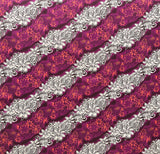 Polyester Fabric Diagonal Tiare Lei Print