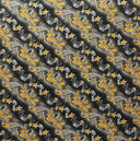 Diagonal Tiare Lei Polyester Fabric - Traditional Polynesian Tattoo Print, 36" X 45" (1 Yard)
