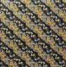 Diagonal Tiare Lei Polyester Fabric - Traditional Polynesian Tattoo Print, 36" X 45" (1 Yard)