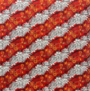 Polyester Fabric Diagonal Tiare Lei Print