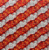 Polyester Fabric Diagonal Tiare Lei Print