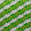 Polyester Fabric Diagonal Tiare Lei Print