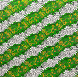 Polyester Fabric Diagonal Tiare Lei Print