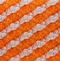 Polyester Fabric Diagonal Tiare Lei Print