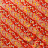 Polyester Fabric Diagonal Tiare Lei Print