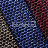 Diamond Mesh With Foil Poly Spandex Fabric - 12 Colorways, 4-Way Stretch Diamond Mesh, 58/60" Width (1 Yard)