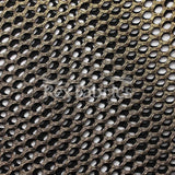 Diamond Mesh With Foil Poly Spandex Fabric - 12 Colorways, 4-Way Stretch Diamond Mesh, 58/60" Width (1 Yard)