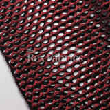 Diamond Mesh With Foil Poly Spandex Fabric - 12 Colorways, 4-Way Stretch Diamond Mesh, 58/60" Width (1 Yard)