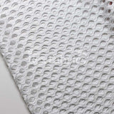 Diamond Mesh With Foil Poly Spandex Fabric - 12 Colorways, 4-Way Stretch Diamond Mesh, 58/60" Width (1 Yard)