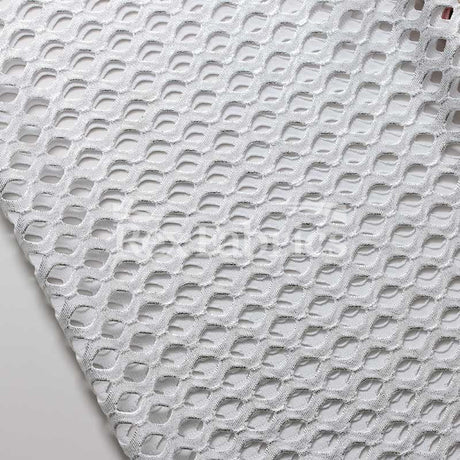 Diamond Mesh With Foil Poly Spandex Fabric - 12 Colorways, 4-Way Stretch Diamond Mesh, 58/60" Width (1 Yard)