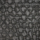 Diamonds Flocked Stretch Mesh Nylon Spandex Fabric - Flocked Glitter Mesh, 58/60" Width (1 Yard)