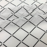 Diamonds Flocked Stretch Mesh