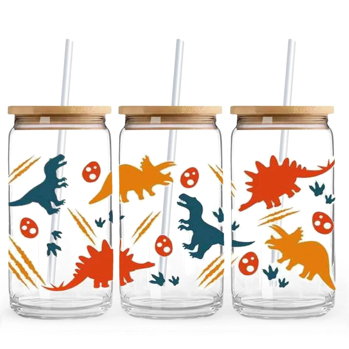 UV DTF Wrap - Dinosaur Toys (9.7" x 4.3")