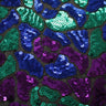 Disco Daze Nylon Spandex Fabric - Black Sequin Mesh, 54" Width (1 Yard)