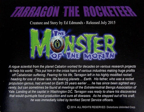 Tarragon the Rocketeer - Monster of the Month - July 2015