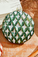4" Disc Glass Ornament