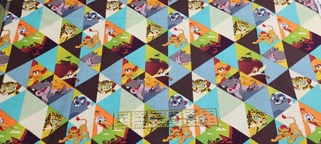 Quilting Cotton Disney Adventures Run Wild Simba