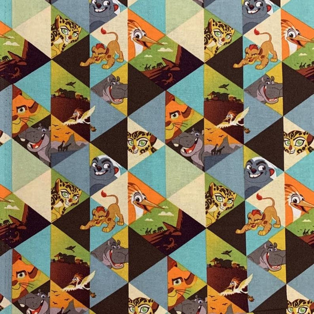 Quilting Cotton Disney Adventures Run Wild Simba