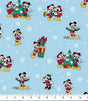 Quilting Cotton Disney Mickey and Minnie Christmas Day