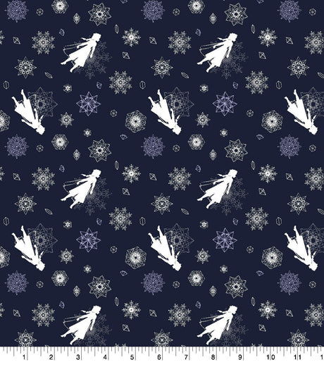 Knit Fabric Disney Frozen 2 Elsa Snow and Ice 58" Wide