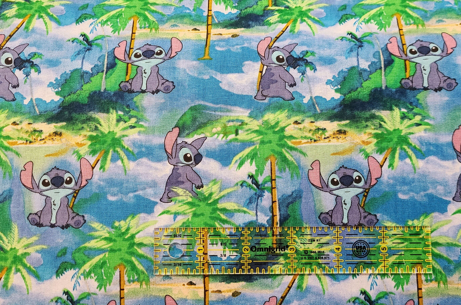 Quilting Cotton Disney Lilo & Stitch Stitch Allover