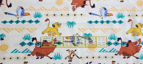 Quilting Cotton Disney Lion King Simba Geo Print