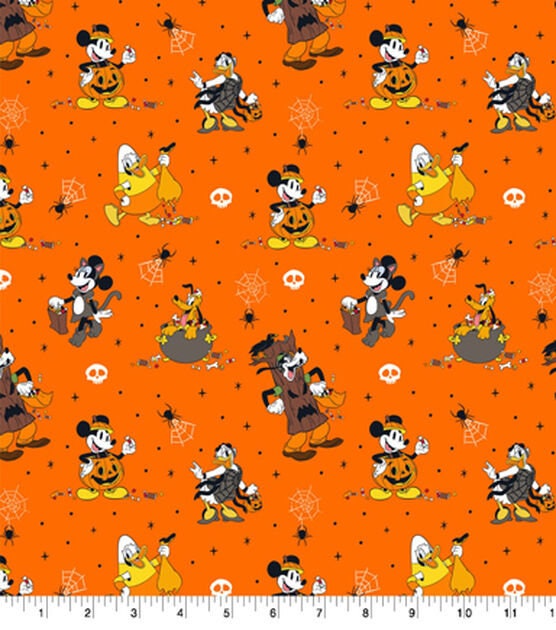 Quilting Cotton Disney Mickey Friends Pack Halloween