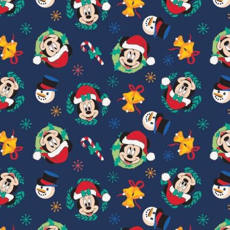 Quilting Cotton Disney Mickey Mouse Joy to the World