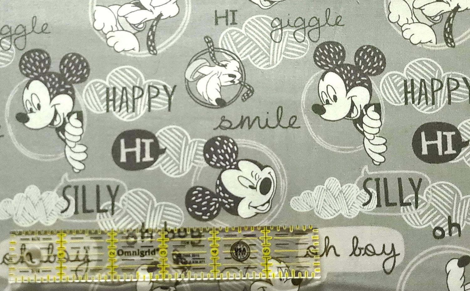 Quilting Cotton Disney Mickey Oh Boy 100% Cotton Camelot