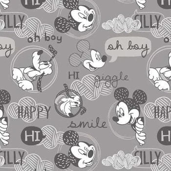 Quilting Cotton Disney Mickey Oh Boy 100% Cotton Camelot