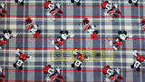 Quilting Cotton Disney Mickey and Minnie Plaid