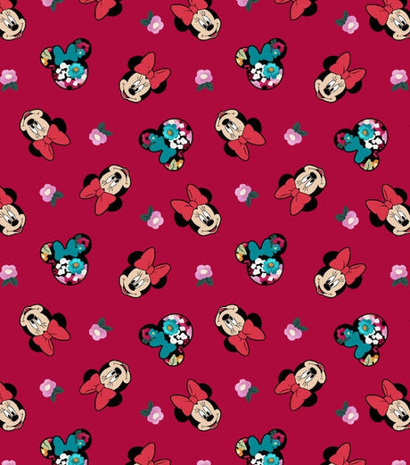 Quilting Cotton Disney Minnie Head Toss
