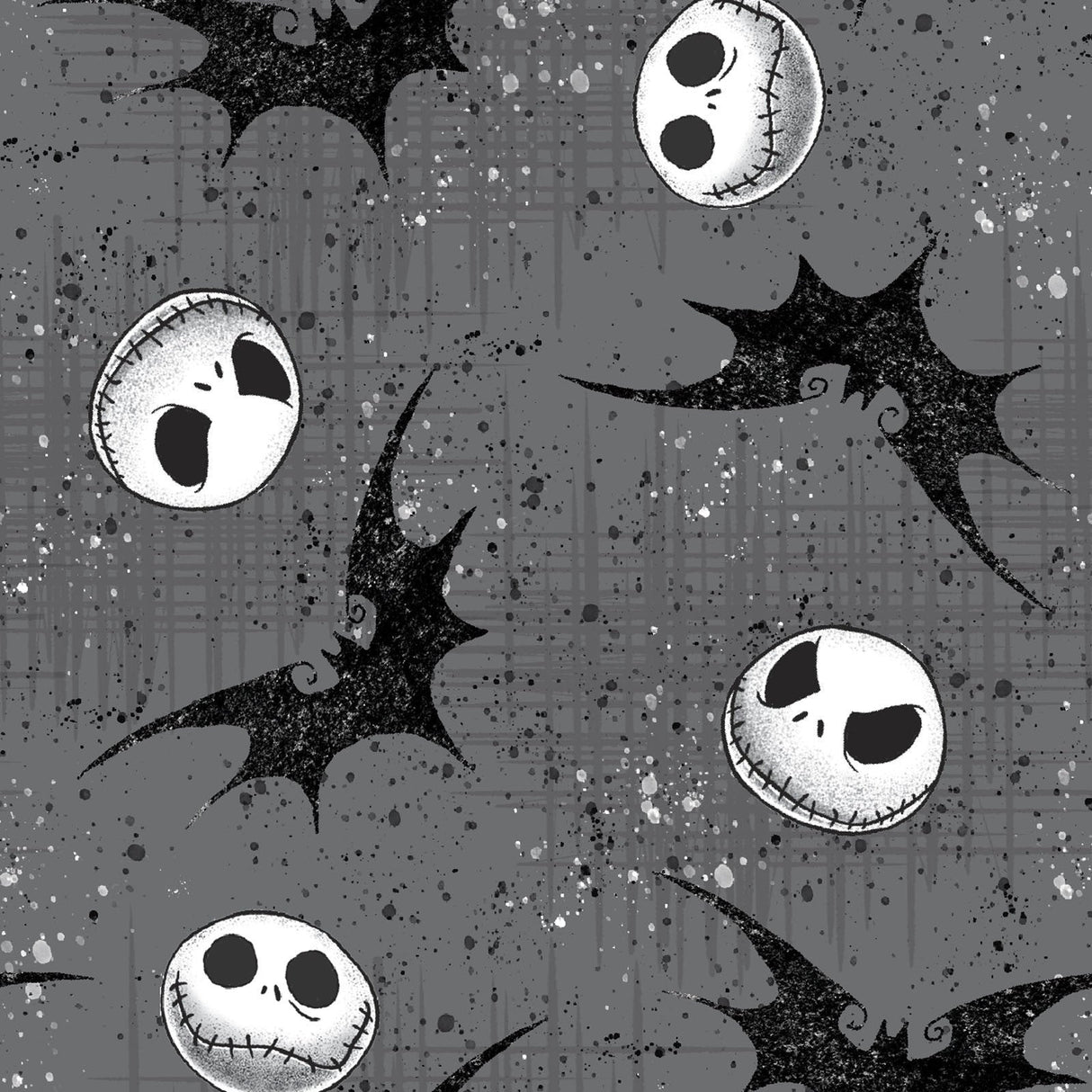 Quilting Cotton Disney Nightmare Before Christmas Jack with Bats