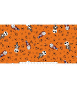 Flannel Fabric Disney Nightmare Before Christmas Orange