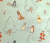 Quilting Cotton Disney Winnie the Pooh Group on Blue