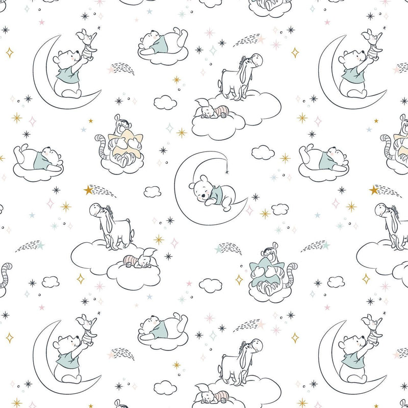 Quilting Cotton Disney Winnie the Pooh Baby and Friends