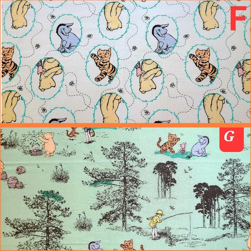 Quilting Cotton Disney Winnie the Pooh Nursery Fabric