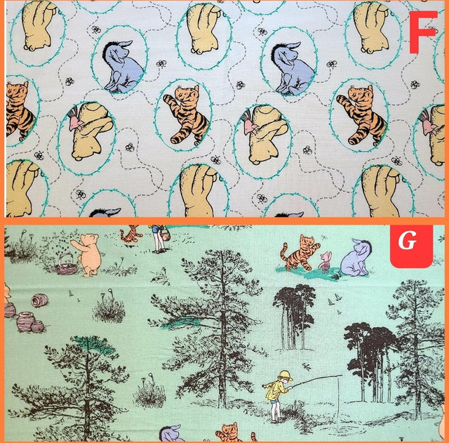 Quilting Cotton Disney Winnie the Pooh Nursery Fabric
